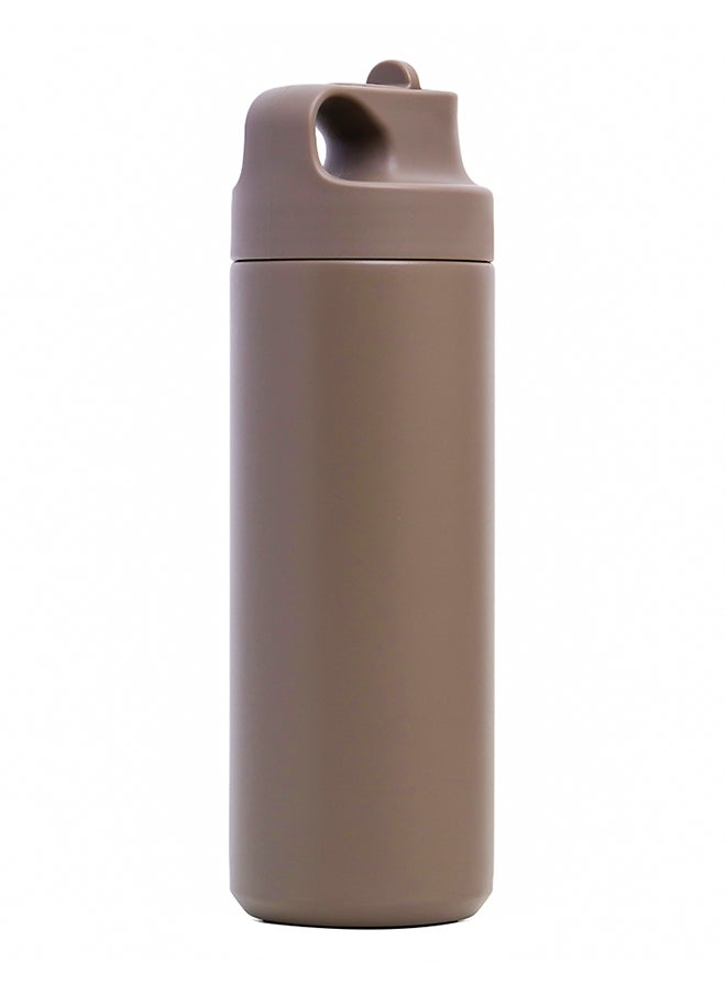 Eazy Kids Double Wall Insulated Sports Water Bottle - Khaki, 550 ML  - Image 2