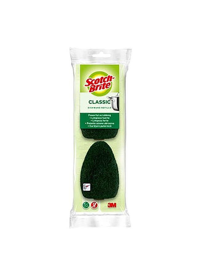 Scotch Brite 2-Piece Heavy Duty Dishwand Refills Green - Image 1