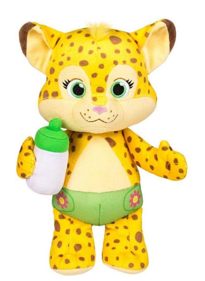 Snap Toys Word Party Franny 10" Stuffed Plush Snuggle And Play Baby Cheetah With Bottle From The Netflix Original Series 18+ Months  - Image 1