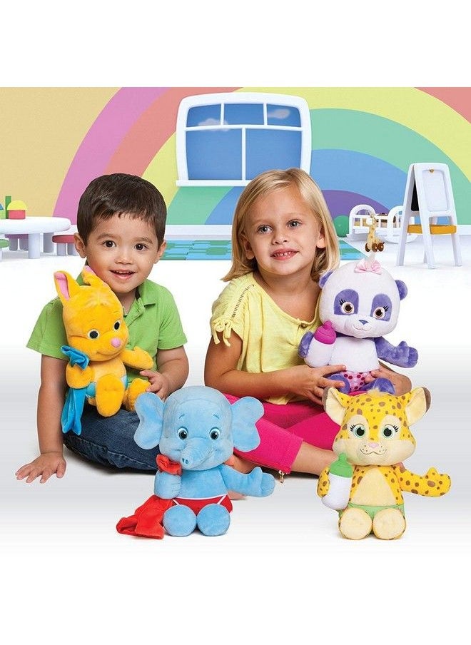 Snap Toys Word Party Franny 10" Stuffed Plush Snuggle And Play Baby Cheetah With Bottle From The Netflix Original Series 18+ Months  - Image 4