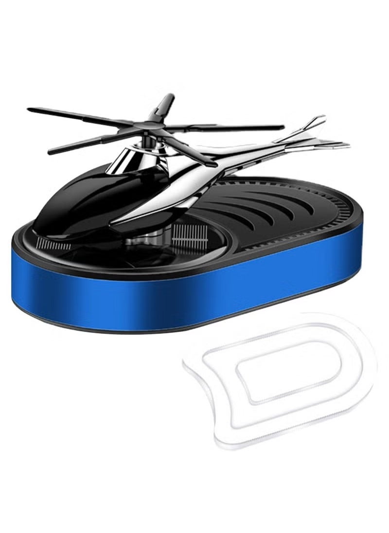 MOCOM Solar-Powered Helicopter Car Air Freshener – Aromatherapy Dashboard Perfume & Stylish Aircraft Decoration  - Image 1