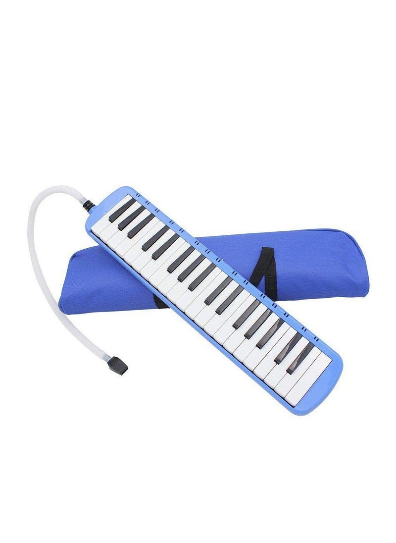 Generic 37 Keys Piano Melodica Educational Musical Instrument with Carrying Bag Blue  - Image 1