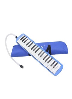 37 Keys Piano Melodica Educational Musical Instrument with Carrying Bag Blue  - Image 1