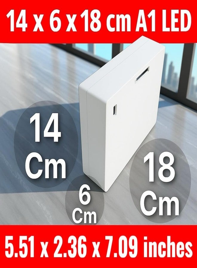 A1 LED 12 Module Switch Board with Fan Regulator, 6A & 20A Switch, 16A Socket, Modular Wall Mounted Electrical Panel, Heavy Duty White Switch Board for Home Office - Image 5