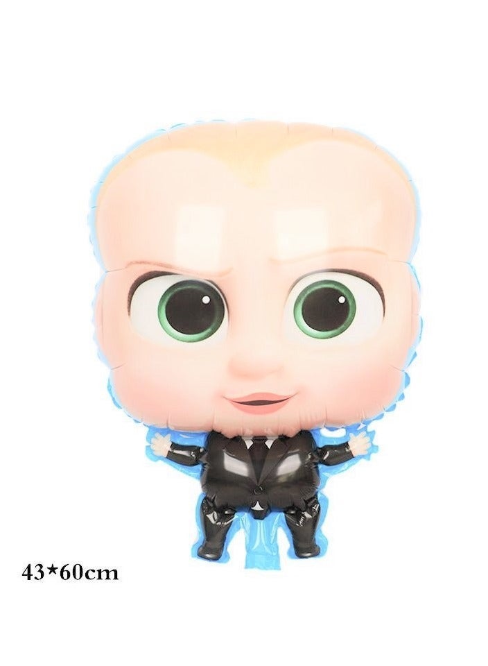 Boxwoods Boss Baby Theme First Birthday Boy Balloons And Foil Banner Set - Image 3