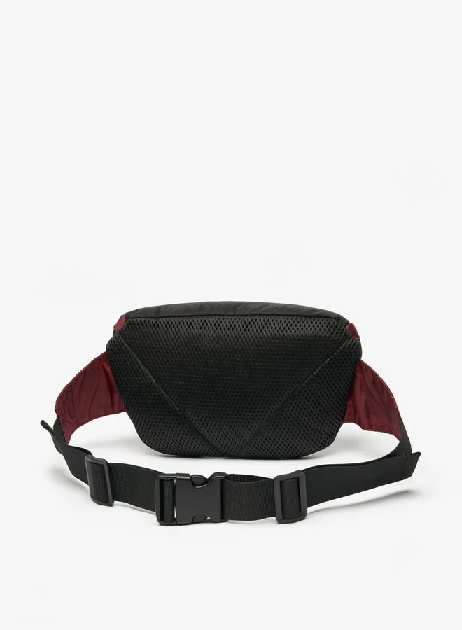 لي كوبر Men's Logo Print Waist Bag with Zip Closure