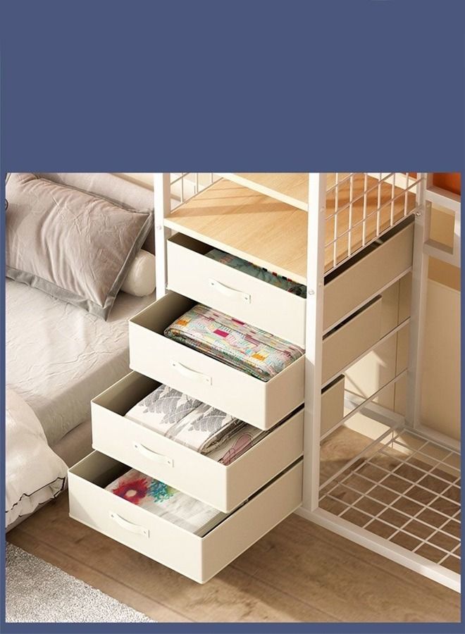 fashionhome Multifunction Moveable Multi Storage Clothes and Household Items Storage Rack Hanger 118 x 40 x 165 cm - Image 3