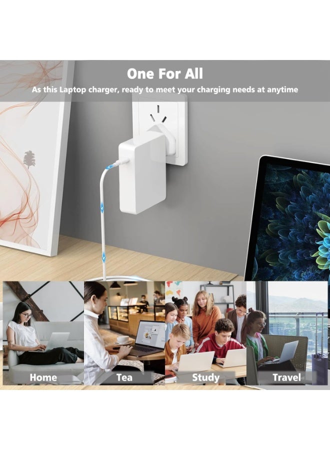 KENSUO MacBook Pro Charger-106W Super Fast Charger,Compatible With MacBook Pro 16, 15, 14, 13 Inch, MacBook Air 13 Inch, Ipad Pro 2021/2020/2019/2018, Included 7.2ft USB C to C Cable - Image 5