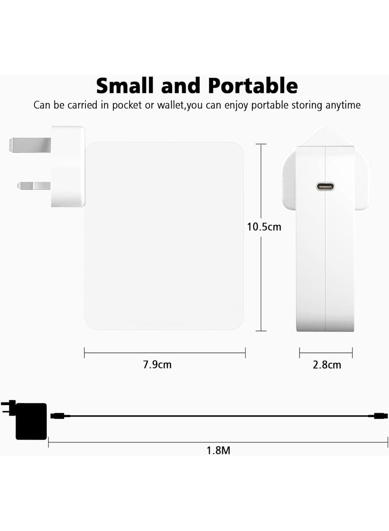 KENSUO MacBook Pro Charger-106W Super Fast Charger,Compatible With MacBook Pro 16, 15, 14, 13 Inch, MacBook Air 13 Inch, Ipad Pro 2021/2020/2019/2018, Included 7.2ft USB C to C Cable - Image 2