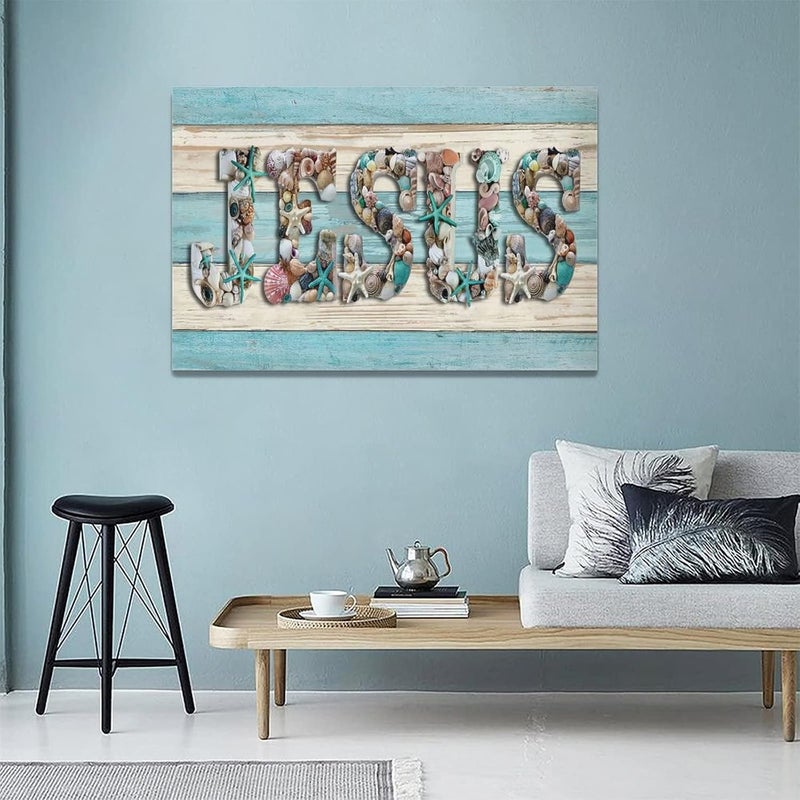 SweetFox Jesus Seashells Wall Art - Image 4