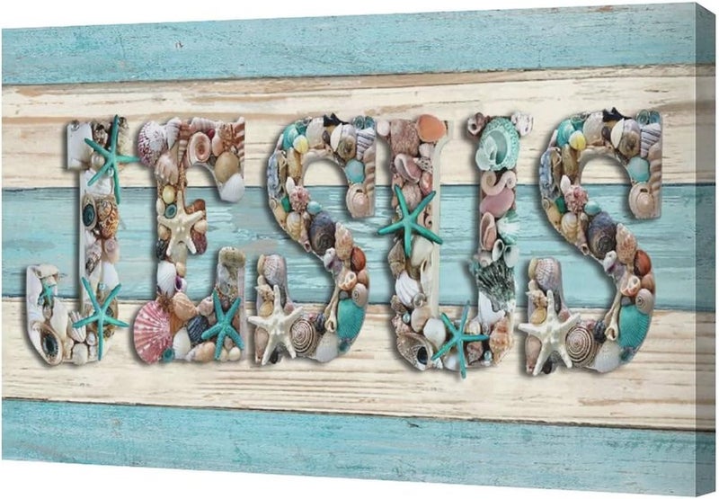 SweetFox Jesus Seashells Wall Art - Image 2