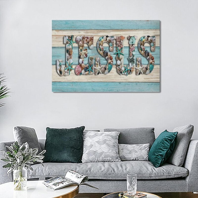 SweetFox Jesus Seashells Wall Art - Image 5