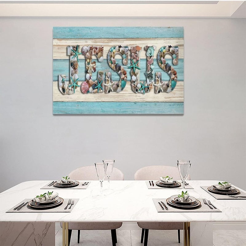 SweetFox Jesus Seashells Wall Art - Image 3