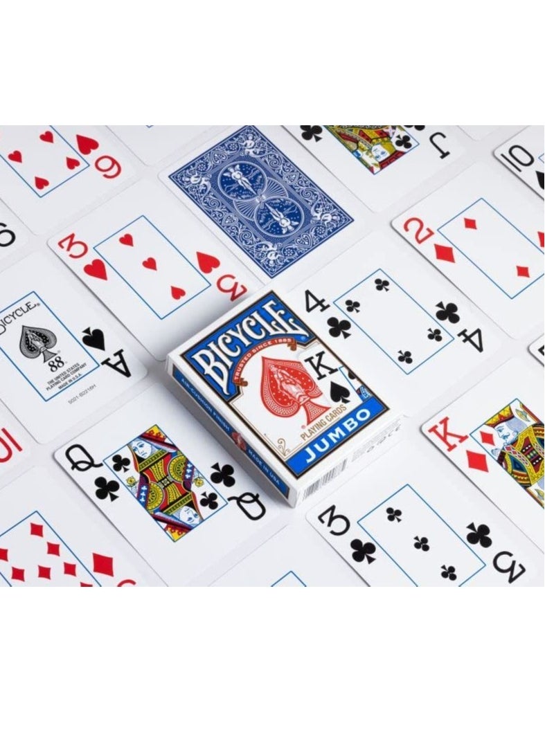 Bicycle - Standard Index Playing Cards in Red & Blue For All card games Pack of 9 - Image 1