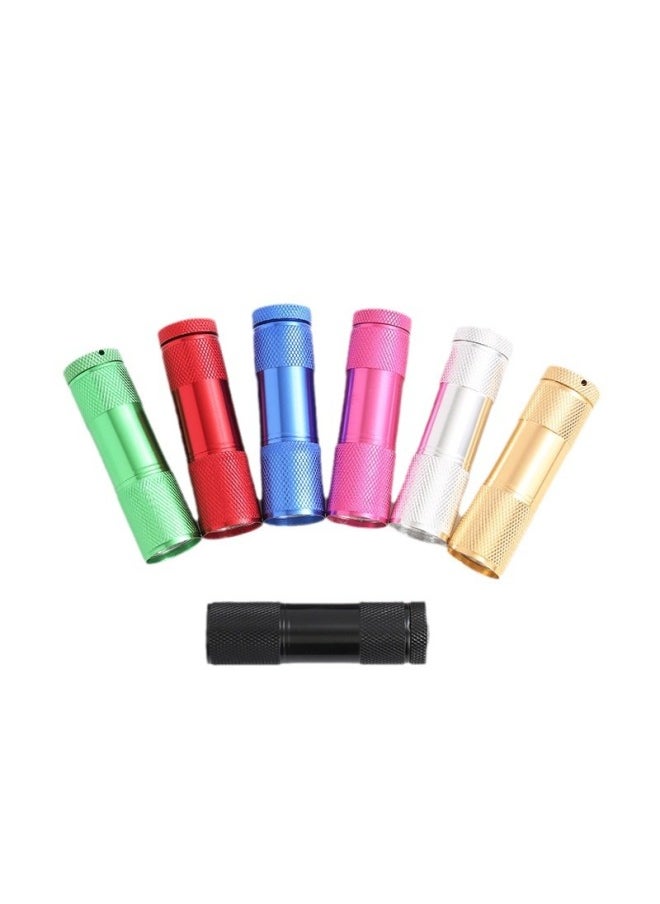 Generic 9led White Light Flashlight Mini Strong Light Daily Portable Waterproof 3W Gift Aluminum Alloy Small Flashlight-Product Specifications:Random Colors In Bulk (no Batteries, No Tail Cords, No White Boxes)  - Image 5