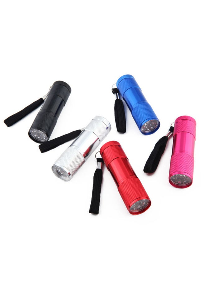 Generic 9led White Light Flashlight Mini Strong Light Daily Portable Waterproof 3W Gift Aluminum Alloy Small Flashlight-Product Specifications:Random Colors In Bulk (no Batteries, No Tail Cords, No White Boxes)  - Image 2