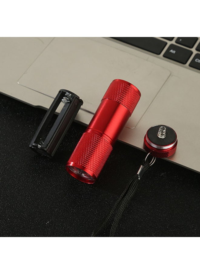 Generic 9led White Light Flashlight Mini Strong Light Daily Portable Waterproof 3W Gift Aluminum Alloy Small Flashlight-Product Specifications:Random Colors In Bulk (no Batteries, No Tail Cords, No White Boxes)  - Image 3