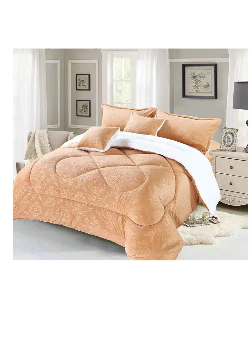 BAIG Wellsoft Silicone Filled Quilt-King Size (grizzled Fabric)Cotton Bedroom Textile Home 220*240cm 