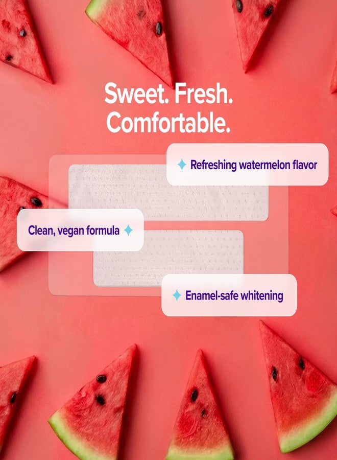 BURST Sensitive Teeth Whitening Strips (Watermelon | 20 Strips/10 Treatments – Each with 1 Upper/1 Lower | Visible Results in 15 Minutes | No-Slip Grip | Enamel-Safe Whitening Kit - Image 5