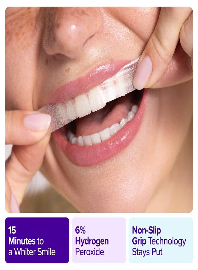 BURST Sensitive Teeth Whitening Strips (Watermelon | 20 Strips/10 Treatments – Each with 1 Upper/1 Lower | Visible Results in 15 Minutes | No-Slip Grip | Enamel-Safe Whitening Kit - Image 2