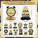 Pickmesh 12 Pcs Retirement Party Decorations Honeycomb Gold Glitter Retirement Table Centerpieces 3D Double Sided Hello Pension Table Decoration Topper for Men Women Party Favors Supplies - Image 4