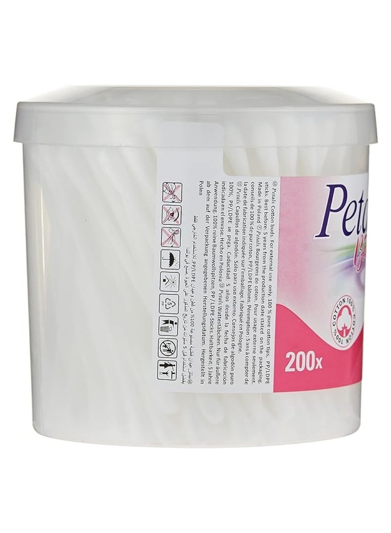 Petals Cotton Buds 200 Pieces Pack - Image 2
