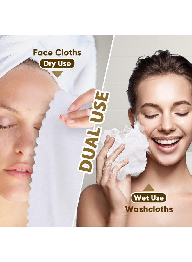 Orighty Premium Washcloths 48 Pack, Ultra Soft Towel Sets 12 x 12 inch, Absorbent & Quick Drying Coral Velvet Washcloth, Multi-Purpose Wash Cloths & Hand Towels for Bathroom, Hotel, and Gym (White) - Image 3