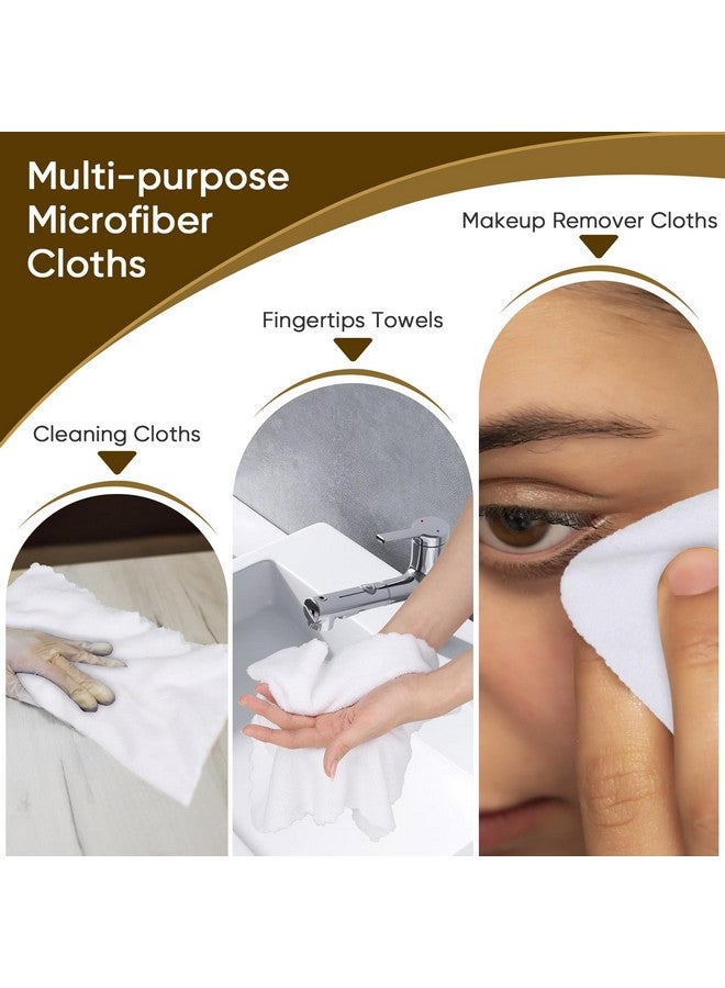 Orighty Premium Washcloths 48 Pack, Ultra Soft Towel Sets 12 x 12 inch, Absorbent & Quick Drying Coral Velvet Washcloth, Multi-Purpose Wash Cloths & Hand Towels for Bathroom, Hotel, and Gym (White) - Image 4