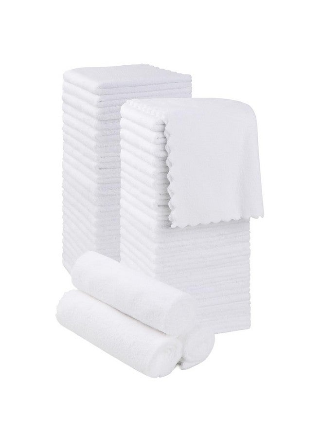 Orighty Premium Washcloths 48 Pack, Ultra Soft Towel Sets 12 x 12 inch, Absorbent & Quick Drying Coral Velvet Washcloth, Multi-Purpose Wash Cloths & Hand Towels for Bathroom, Hotel, and Gym (White) - Image 1