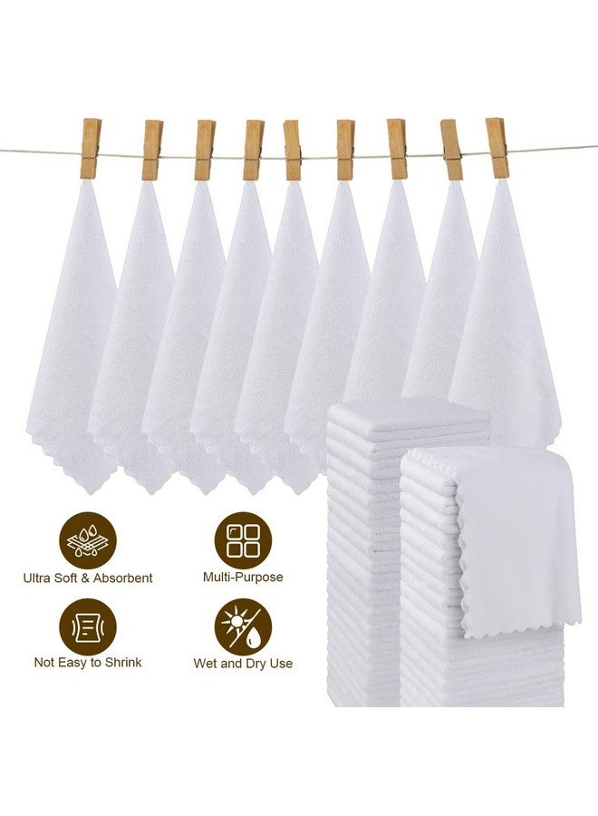 Orighty Premium Washcloths 48 Pack, Ultra Soft Towel Sets 12 x 12 inch, Absorbent & Quick Drying Coral Velvet Washcloth, Multi-Purpose Wash Cloths & Hand Towels for Bathroom, Hotel, and Gym (White) - Image 5