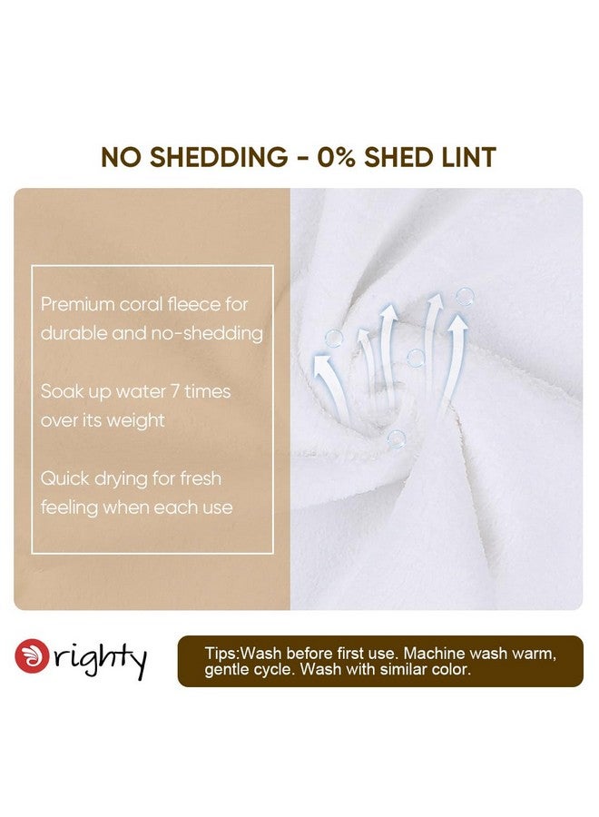 Orighty Premium Washcloths 48 Pack, Ultra Soft Towel Sets 12 x 12 inch, Absorbent & Quick Drying Coral Velvet Washcloth, Multi-Purpose Wash Cloths & Hand Towels for Bathroom, Hotel, and Gym (White) - Image 2