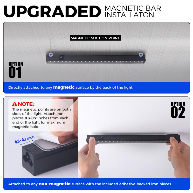 Barrina Plant Grow Lights, 5000K Full Spectrum Daylight White, T5 LED Grow Light Strips, 1ft Growing Lamp with Magnetic Bar, Plant Lights for Indoor Plants, Greenhouse, Black Cover, Linkable, 8 Packs - Image 3