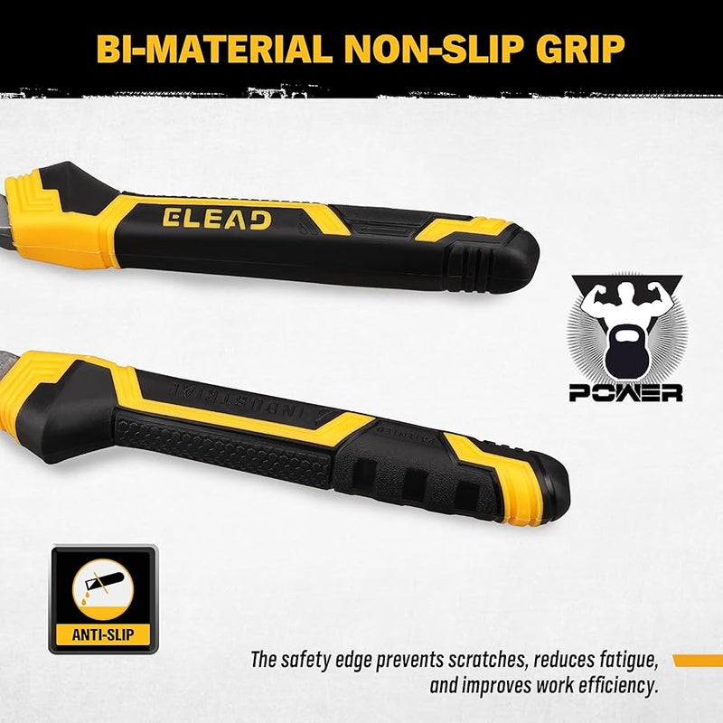 ELEAD Adjustable Oil Filter Wrench Set - 9 & 12 Pliers for Cars, Trucks, Motorcycles - Durable Carbon Steel, Ergonomic Grip, Easy Access Design - Image 5