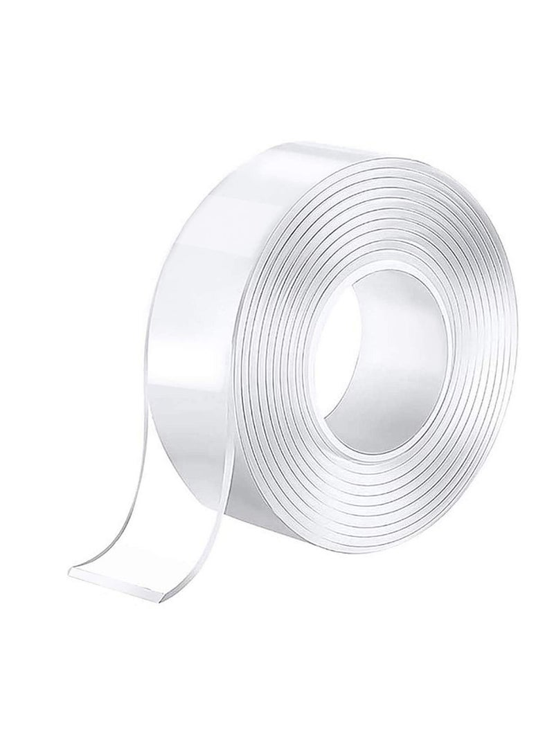Excefore no Adhesive Tape Nano Tape Multipurpose Double Sided No-Trace Removable Glue Tape Washable Strong Gel Anti-Slip Fixed Adhesive Transparent Multifunctional Nano Tape - Image 1