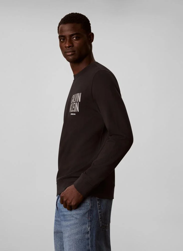 Calvin Klein Jeans  Logo Embroidery Terry Jumper for Men | Best Price UAE