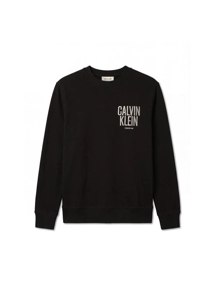 Calvin Klein Jeans  Logo Embroidery Terry Jumper for Men | Best Price UAE