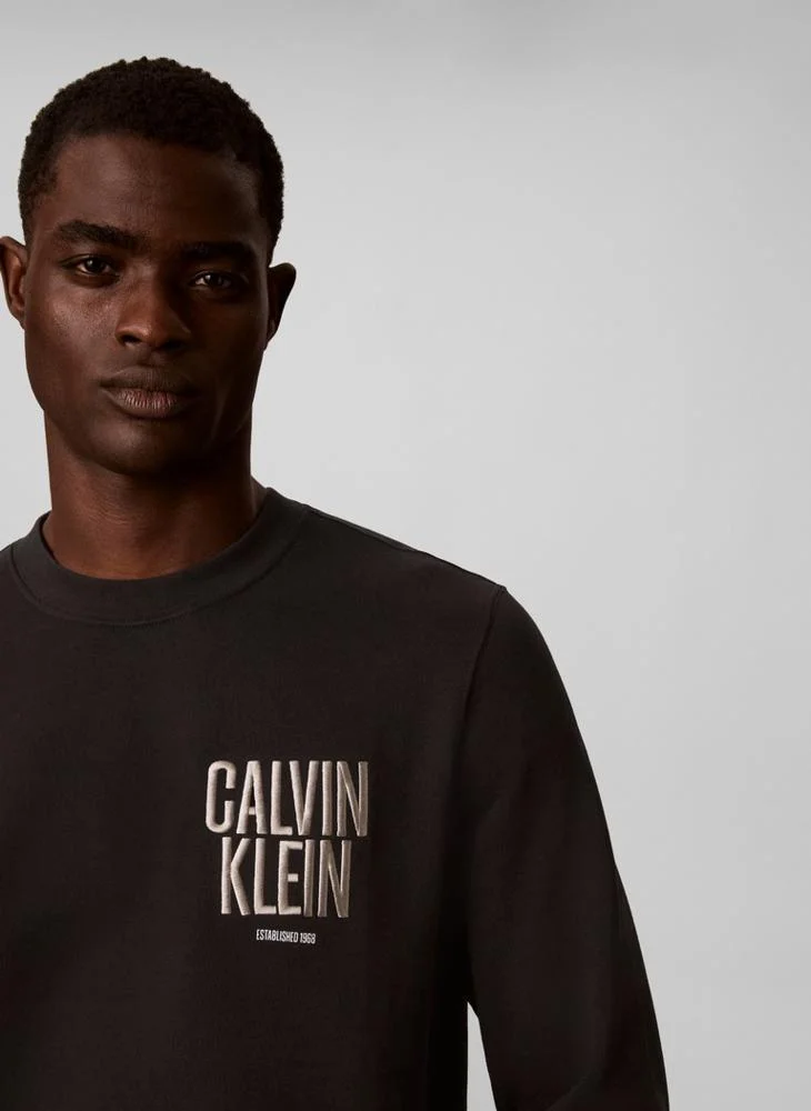 Calvin Klein Jeans  Logo Embroidery Terry Jumper for Men | Best Price UAE