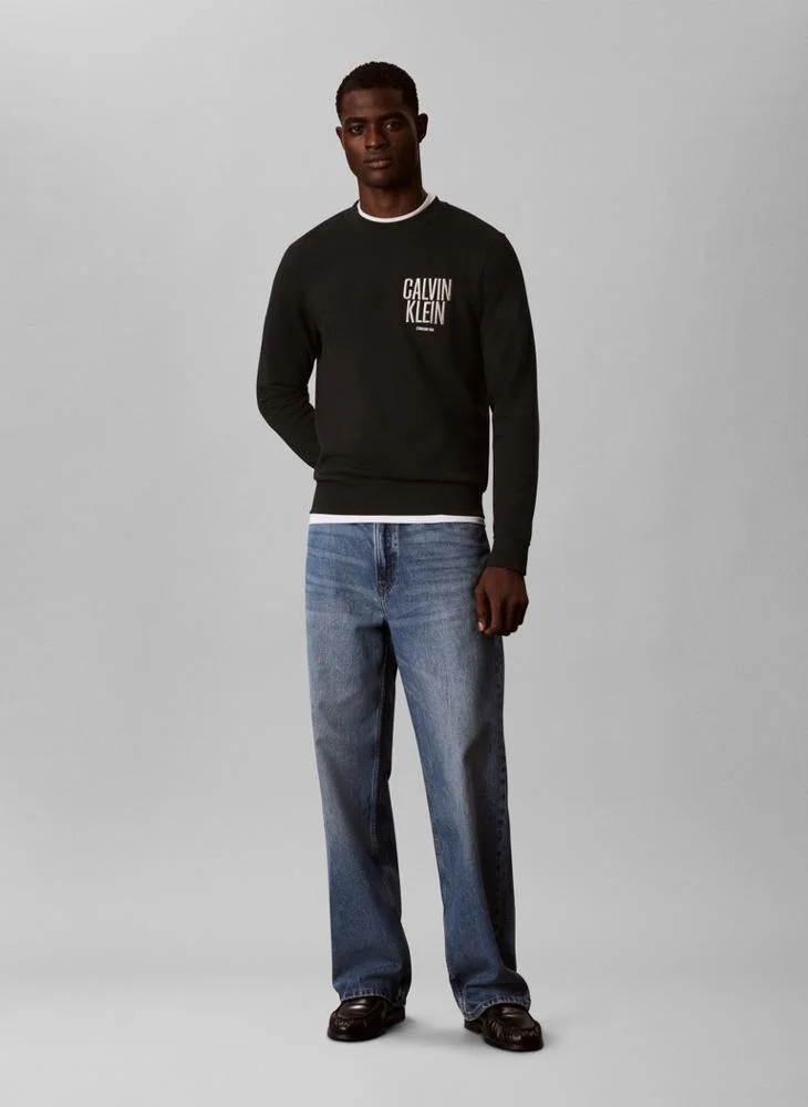 Calvin Klein Jeans  Logo Embroidery Terry Jumper for Men | Best Price UAE