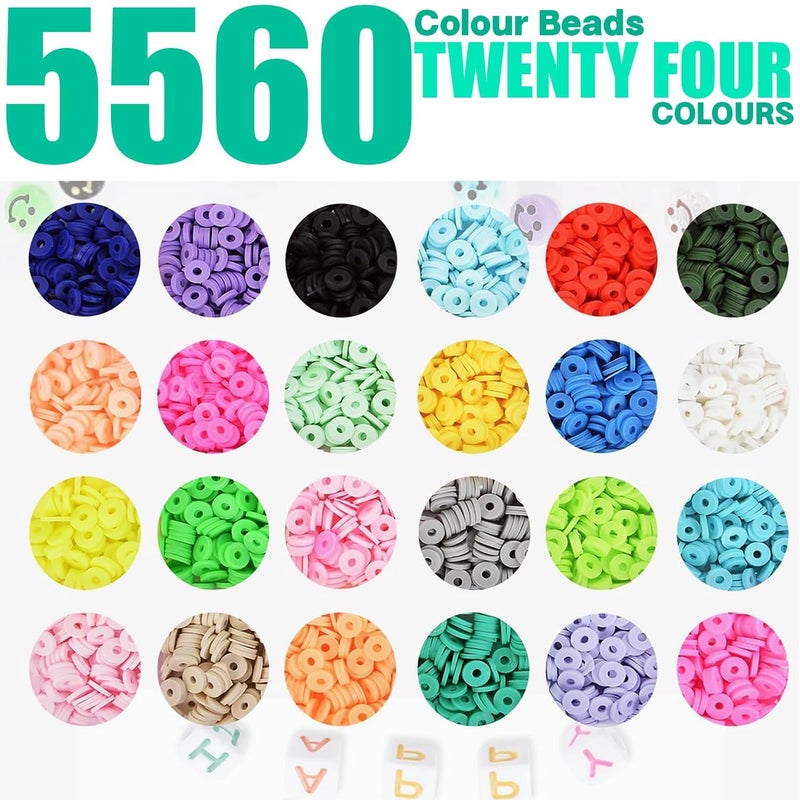 Tonity Bracelet Making kit 6000 PCS Beads for Jewellery Making Jewellery Making kit Beads for Bracelet Making Bracelet Making kit for Girls and Adults - Image 3