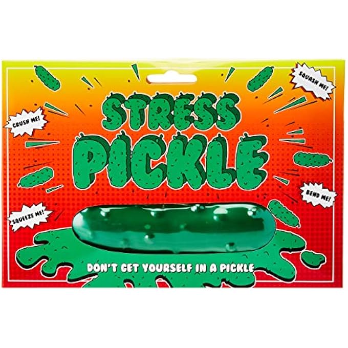 Gift Republic GR450120 Stress Pickle Squeeze Toy, Green - Image 1