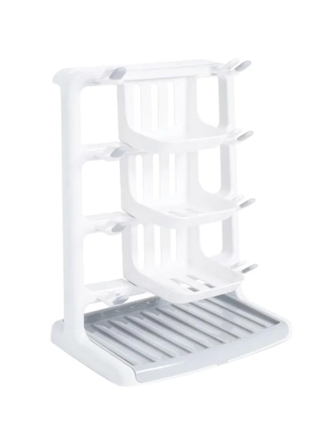 Munchkin Tidy Dry Space Saving Baby Bottle Drying Rack, White