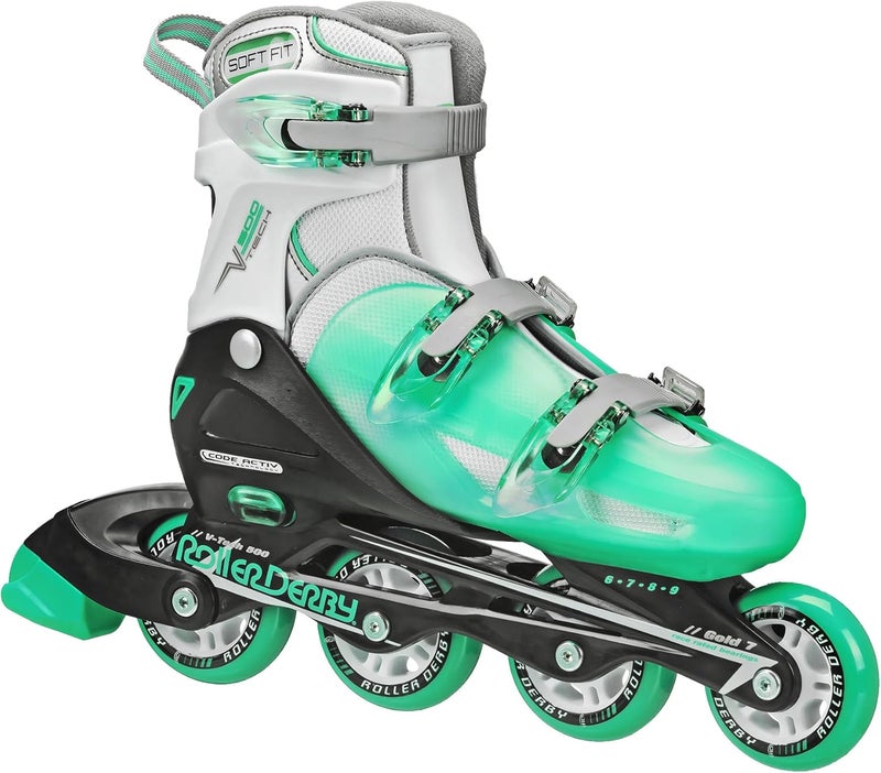 Roller Derby V-Tech 500 Adjustable Performance Inline Skates for Men, Women, Kids, Teens - Image 1