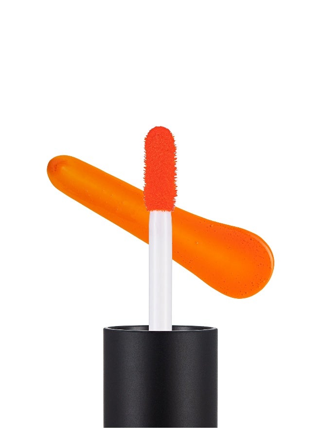 flormar Water Lip Stain – 004 Orange Juice – Water-Based Lip Tint, Transfer-Resistant Stain Effect, Lightweight Feel, Long-Wear Color 004 Orange Juice - Image 2