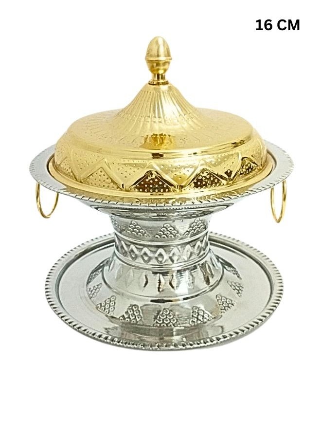 ماركة غير محددة صحن تمرية سلطان لتقديم التمر بتصميم عصري وانيق متعدد الالوان مقاس 16 سم  - Image 2