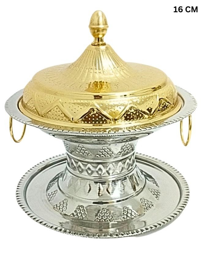 ماركة غير محددة صحن تمرية سلطان لتقديم التمر بتصميم عصري وانيق متعدد الالوان مقاس 16 سم  - Image 3
