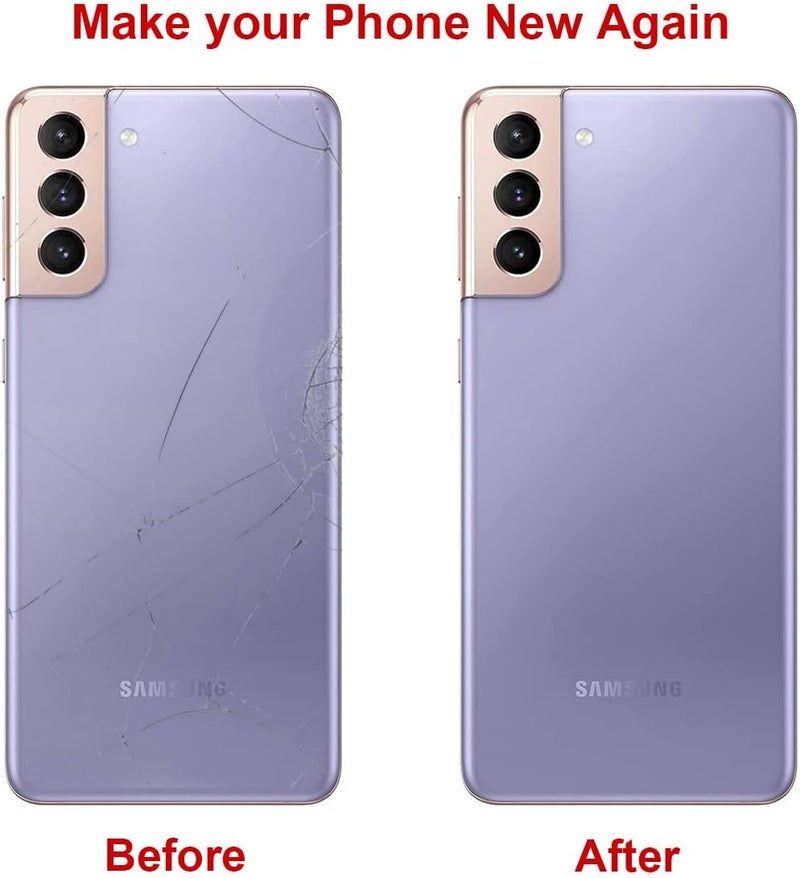 Perzework Rear Back Glass Replacement for Samsung Galaxy S21 Plus 6.7 inches 5G with Reparing Toolkit and Mamual (Phantom Violet) - Image 5