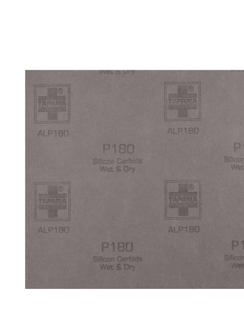 Taparia Taparia 9 X 11 Silicon Carbide Wet Or Dry Emery Sheet Grit 180 Pack Of 10 Alp 180  - Image 5