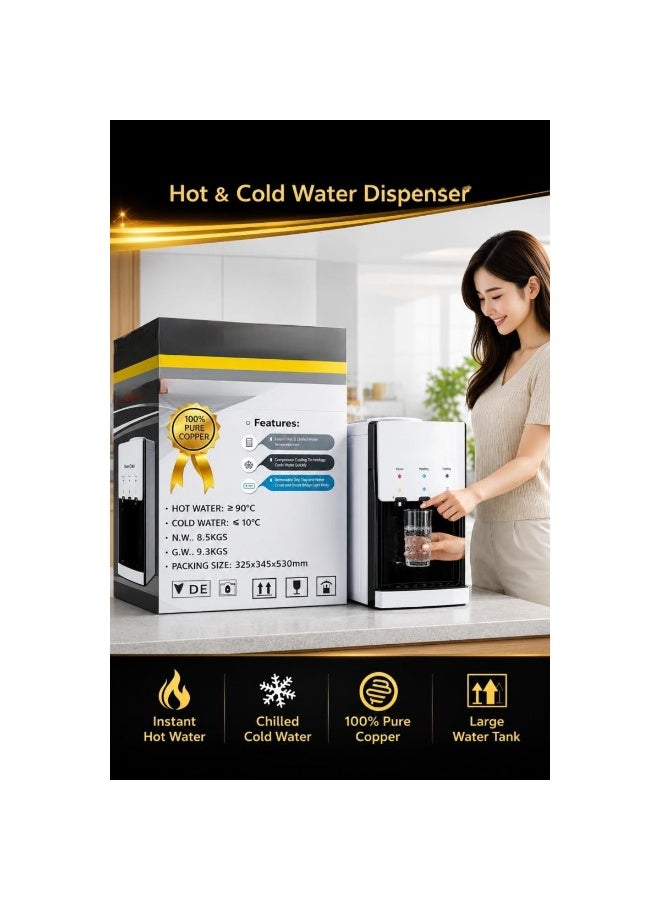 Tradeo Hot & Cold Water Dispenser with Instant Heating, Fast Cooling & Large Water Tank - Image 5