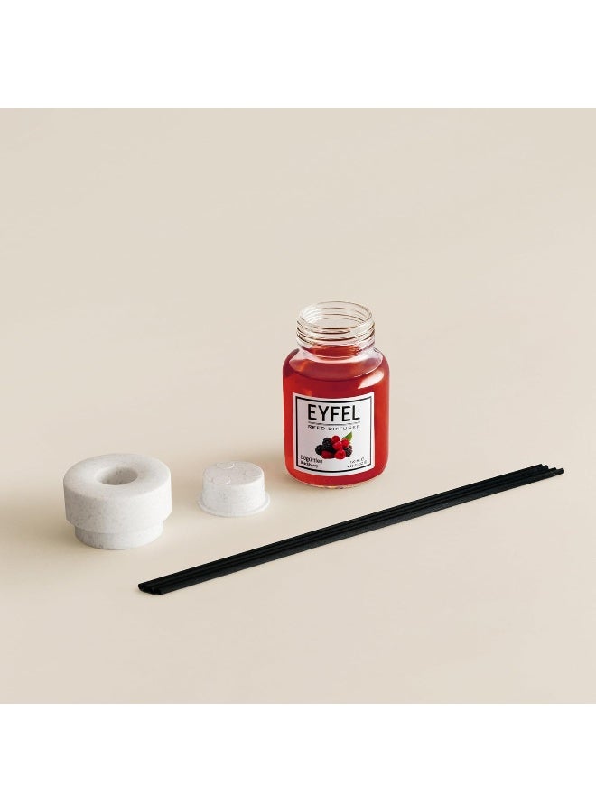 Eyfel Eau de Parfum Reed Diffuser Set - BlackBerry Scent 4.05 fl oz Oil Diffuser With Sticks for Home, Bathroom - Image 4