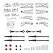 GLOBACT 26PCS Full Metal Widening Upgrade Kit 10mm Wider On Each Side for ARRMA Granite GROM Typhon GROM 114 118 RC Upgrade Parts Silver Black - Image 2